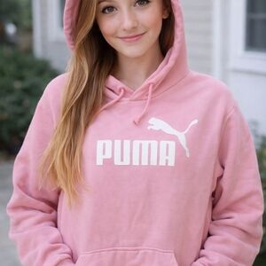 PUMA Women's Pink Hoodie